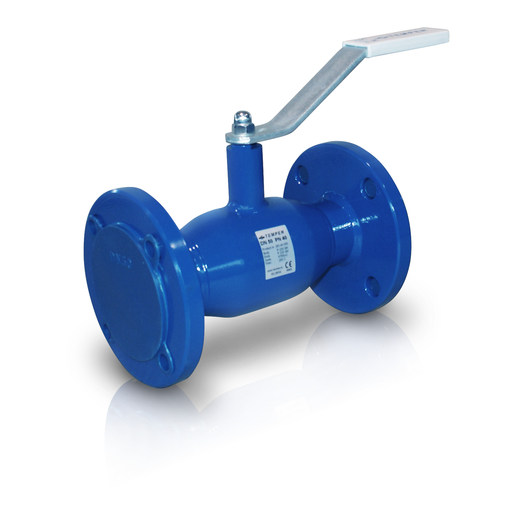 Кран шаровой сталь фл./фл. Temper DN100 PN16 L=350mm, ст.12Х18Н10Т, полный проход 29366100
