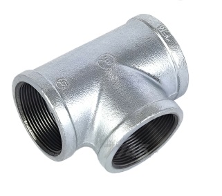 Тройник чугун оцинкованный Ду 40 (1 1/2")