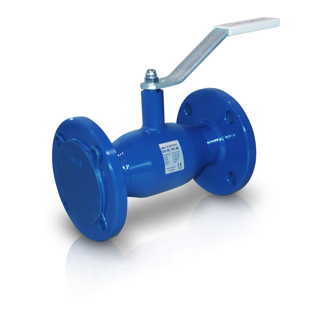 Кран шаровой сталь фл./фл. Temper DN 80 PN16 L=290mm, ст.09г2с, полный проход 29345080