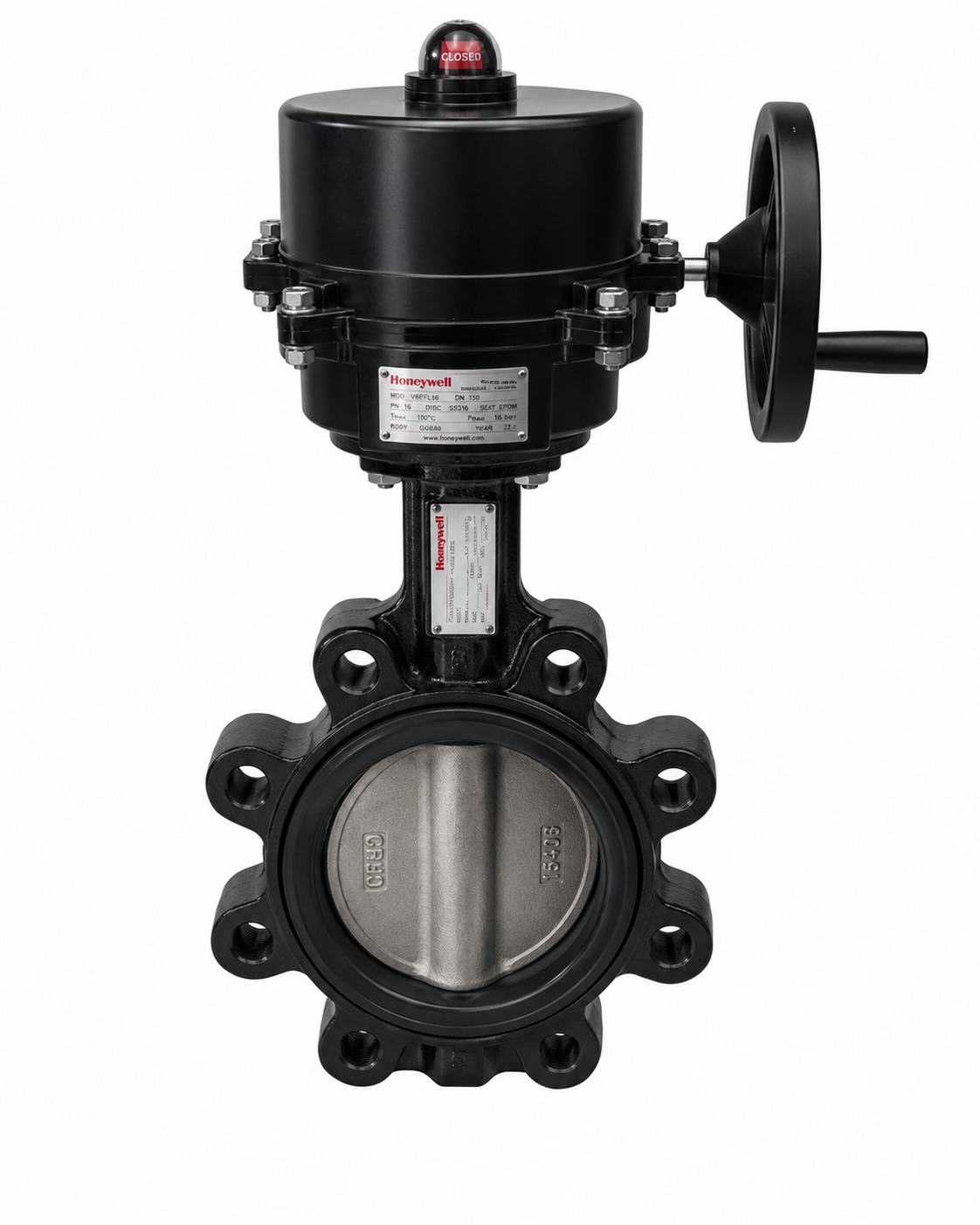 Затвор дисковый межфланцевый Lug Honeywell V9BFL16-050-2 DN50 PN16