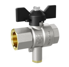 Кран д/ман шар лат Pride G1/2" Ру40 м/м рук LD 44.343.15